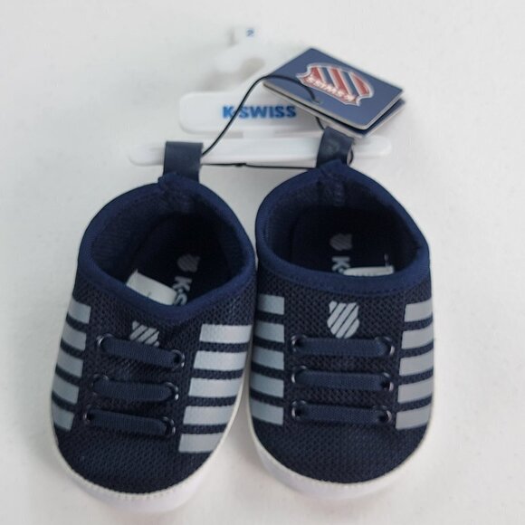K-Swiss Navy Blue Sneakers Boys Size 3 New With Tags - Picture 1 of 5
